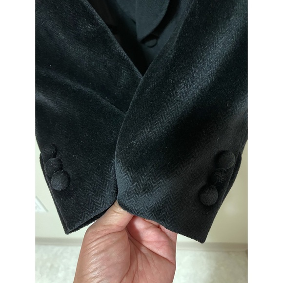 Valentino Black Velvet Blazer - Picture 4 of 9